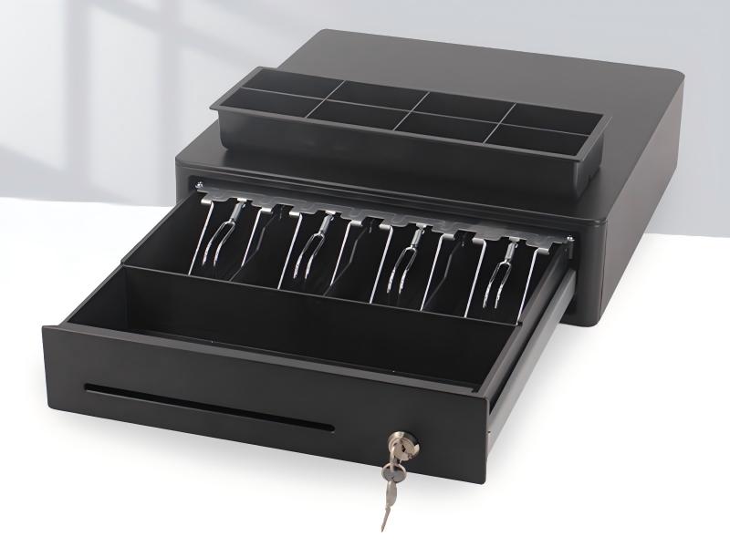 HER 350 All Metal Mini Cash Drawer with Metal Tray - 
